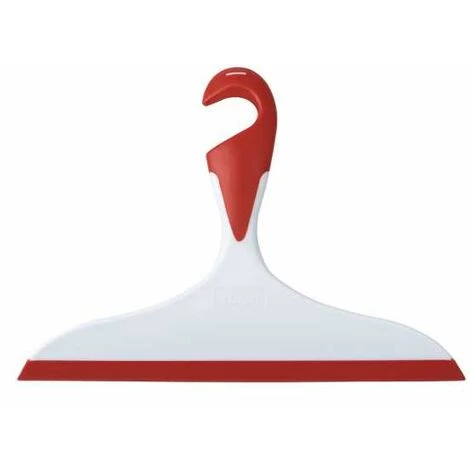 WENKO Raclette De Douche, Raclette Salle De Bain Loano, Avec Crochet De Suspension, Plastique, L23x17 Cm, Rouge 3 WENKO Raclette De Douche, Raclette Salle De Bain Loano, Avec Crochet De Suspension, Plastique, L23x17 Cm, Rouge