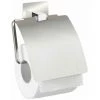WENKO Dérouleur Papier Toilette Mural Avec Couvercle Quadro, Porte Papier Toilette Turbo-Loc® Fixation Sans Perçage, Acier Inox, 13x16,5x3,5 Cm, Brillant 1 WENKO Dérouleur Papier Toilette Mural Avec Couvercle Quadro, Porte Papier Toilette Turbo-Loc® Fixation Sans Perçage, Acier Inox, 13x16,5x3,5 Cm, Brillant -WENKO Soldes 34510041 1