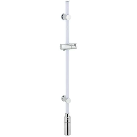 WENKO Colonne De Douche LED, Colonne De Douche Avec éclairage LED Basse Consommation Et Détecteur De Mouvement, Avec éclairage Uniforme Sur La Longueur, Rechargeable, Plastique, L94cm, Blanc - Chromé 3 WENKO Colonne De Douche LED, Colonne De Douche Avec éclairage LED Basse Consommation Et Détecteur De Mouvement, Avec éclairage Uniforme Sur La Longueur, Rechargeable, Plastique, L94cm, Blanc - Chromé