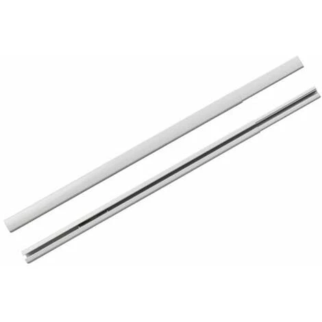 WENKO Rail De Douche Extensible Era, Tringle Pour Rideau De Douche Télescopique Avec 12 Accroches Rideau, Fixation Sans Perçage, Aluminium Inoxydable, 75-125x2x3,5 Cm, Blanc 3 WENKO Rail De Douche Extensible Era, Tringle Pour Rideau De Douche Télescopique Avec 12 Accroches Rideau, Fixation Sans Perçage, Aluminium Inoxydable, 75-125x2x3,5 Cm, Blanc