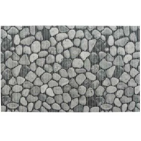 WENKO Tapis De Bain En Mousse Sassi, Tapis Salle De Bain Antidérapant, Plastique Effet Pierre, 50x80 Cm, Gris 3 WENKO Tapis De Bain En Mousse Sassi, Tapis Salle De Bain Antidérapant, Plastique Effet Pierre, 50x80 Cm, Gris