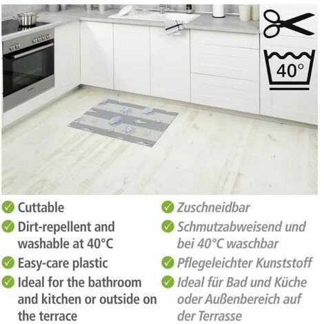 WENKO Tapis De Bain En Mousse Mare Coquillage, Tapis Salle De Bain Antidérapant, Plastique, 50x80 Cm, Multicolore 5 WENKO Tapis De Bain En Mousse Mare Coquillage, Tapis Salle De Bain Antidérapant, Plastique, 50x80 Cm, Multicolore – Image 3