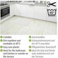 WENKO Tapis De Bain En Mousse, Tapis Salle De Bain Antidérapant, Plastique, 50x80 Cm, Blanc 9 WENKO Tapis De Bain En Mousse, Tapis Salle De Bain Antidérapant, Plastique, 50x80 Cm, Blanc -WENKO Soldes 34510080 3