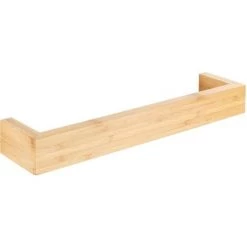 WENKO Porte Serviette Salle De Bain Mural Bambusa, Porte Serviette Salle De Bain Bois Bambou, 40x9x5 Cm, Marron