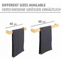 WENKO Porte Serviette Salle De Bain Mural Bambusa, Porte Serviette Salle De Bain Bois Bambou, 40x9x5 Cm, Marron 9 WENKO Porte Serviette Salle De Bain Mural Bambusa, Porte Serviette Salle De Bain Bois Bambou, 40x9x5 Cm, Marron -WENKO Soldes 34510110 3