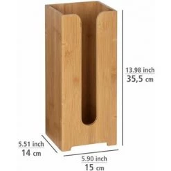 WENKO Range Papier Toilette Bois Bambusa, Stockage Papier Toilette Capacité 3 Rouleaux, Bois Bambou, 15x35,5x14 Cm, Marron 9 WENKO Range Papier Toilette Bois Bambusa, Stockage Papier Toilette Capacité 3 Rouleaux, Bois Bambou, 15x35,5x14 Cm, Marron -WENKO Soldes 34510115 3