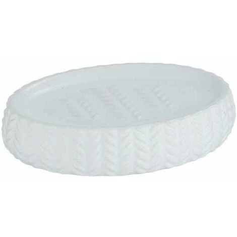 WENKO Porte Savon Céramique, Porte Savon Blanc Barinas, Céramique Avec Relief, 12,3x2,7x8,7 Cm, Blanc 3 WENKO Porte Savon Céramique, Porte Savon Blanc Barinas, Céramique Avec Relief, 12,3x2,7x8,7 Cm, Blanc
