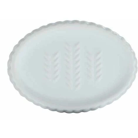 WENKO Porte Savon Céramique, Porte Savon Blanc Barinas, Céramique Avec Relief, 12,3x2,7x8,7 Cm, Blanc 6 WENKO Porte Savon Céramique, Porte Savon Blanc Barinas, Céramique Avec Relief, 12,3x2,7x8,7 Cm, Blanc – Image 4