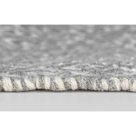 WENKO Tapis De Bain Abai, Tapis Salle De Bain Antidérapant, Tapis Paillasson Durable De Style Boho Fabriqué à Partir De Bouteille Plastique PET Recyclée, 100% Polyester, 50x80 Cm, Gris-blanc 7 WENKO Tapis De Bain Abai, Tapis Salle De Bain Antidérapant, Tapis Paillasson Durable De Style Boho Fabriqué à Partir De Bouteille Plastique PET Recyclée, 100% Polyester, 50x80 Cm, Gris-blanc – Image 5