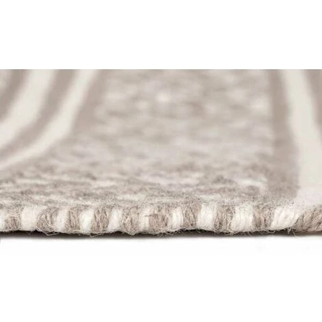 WENKO Tapis De Bain Shaki, Tapis Salle De Bain Antidérapant, Tapis Paillasson Durable De Style Boho Fabriqué à Partir De Bouteille Plastique PET Recyclée, 100% Polyester, 50x80 Cm, Beige-blanc 7 WENKO Tapis De Bain Shaki, Tapis Salle De Bain Antidérapant, Tapis Paillasson Durable De Style Boho Fabriqué à Partir De Bouteille Plastique PET Recyclée, 100% Polyester, 50x80 Cm, Beige-blanc – Image 5