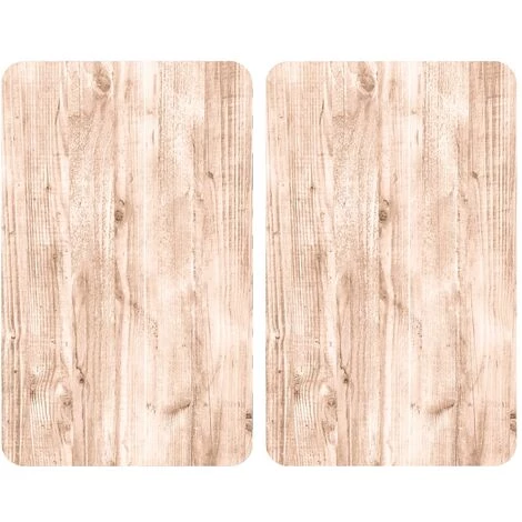 WENKO Protection Plaque De Cuisson, Couvre Plaque De Cuisson En Verre "Bois", Lot De 2, Verre Trempé, 30 X 52 Cm, Marron 3 WENKO Protection Plaque De Cuisson, Couvre Plaque De Cuisson En Verre "Bois", Lot De 2, Verre Trempé, 30 X 52 Cm, Marron
