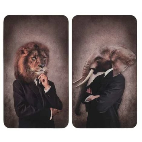 WENKO Protection Plaque De Cuisson "Humanisation Male", Couvre Plaque De Cuisson En Verre, Lot De 2, Verre Trempé, 30 X 52 Cm, Multicolore 3 WENKO Protection Plaque De Cuisson "Humanisation Male", Couvre Plaque De Cuisson En Verre, Lot De 2, Verre Trempé, 30 X 52 Cm, Multicolore