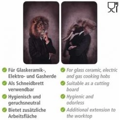WENKO Protection Plaque De Cuisson "Humanisation Male", Couvre Plaque De Cuisson En Verre, Lot De 2, Verre Trempé, 30 X 52 Cm, Multicolore 11 WENKO Protection Plaque De Cuisson "Humanisation Male", Couvre Plaque De Cuisson En Verre, Lot De 2, Verre Trempé, 30 X 52 Cm, Multicolore -WENKO Soldes 34510150 5