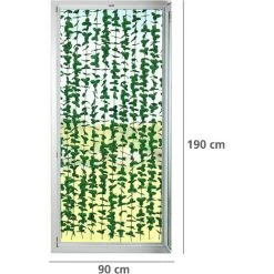 WENKO Rideau De Porte Décoratif Liane, Rideau De Protection Contre Les Insectes Pour Le Balcon, La Terrasse & L'appartement, Avec Fixations Autoadhésives, Polyester Lavable, Fabriqué à La Main, 90x190 Cm, Vert 8 WENKO Rideau De Porte Décoratif Liane, Rideau De Protection Contre Les Insectes Pour Le Balcon, La Terrasse & L'appartement, Avec Fixations Autoadhésives, Polyester Lavable, Fabriqué à La Main, 90x190 Cm, Vert -WENKO Soldes 34510180 3