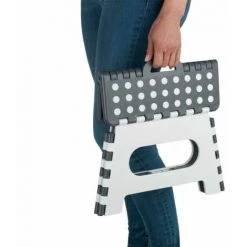 WENKO Marche Pied Pliable Secura, Tabouret Pliant Adulte Et Enfant, Capacité De Charge Jusqu'à 350 Kg, Surface De Marche Antidérapante Extra-large, Plastique, 35x22x27 Cm, Noir - Blanc 7 WENKO Marche Pied Pliable Secura, Tabouret Pliant Adulte Et Enfant, Capacité De Charge Jusqu'à 350 Kg, Surface De Marche Antidérapante Extra-large, Plastique, 35x22x27 Cm, Noir - Blanc -WENKO Soldes 34510220 3