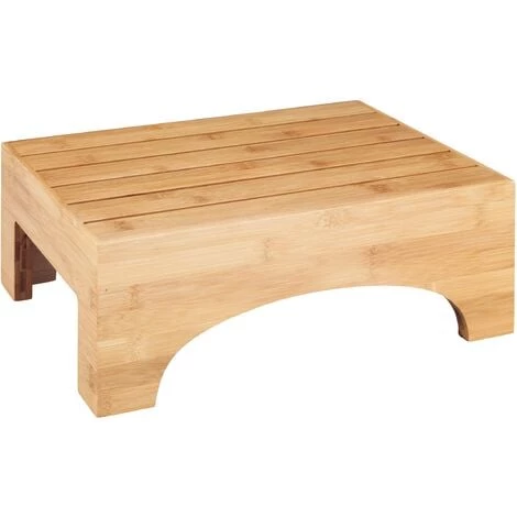 WENKO Marche Pied Salle De Bain Bambusa, Repose Pied Salle De Bain, Bois Bambou, 40x30x15 Cm, Marron 3 WENKO Marche Pied Salle De Bain Bambusa, Repose Pied Salle De Bain, Bois Bambou, 40x30x15 Cm, Marron