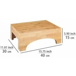 WENKO Marche Pied Salle De Bain Bambusa, Repose Pied Salle De Bain, Bois Bambou, 40x30x15 Cm, Marron 9 WENKO Marche Pied Salle De Bain Bambusa, Repose Pied Salle De Bain, Bois Bambou, 40x30x15 Cm, Marron -WENKO Soldes 34587162 3
