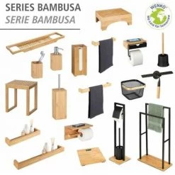 WENKO Marche Pied Salle De Bain Bambusa, Repose Pied Salle De Bain, Bois Bambou, 40x30x15 Cm, Marron 10 WENKO Marche Pied Salle De Bain Bambusa, Repose Pied Salle De Bain, Bois Bambou, 40x30x15 Cm, Marron -WENKO Soldes 34587162 4
