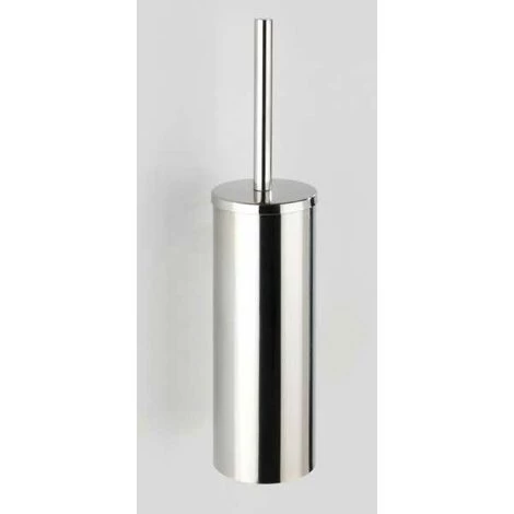WENKO Brosse WC Murale Orea, Brosse WC Suspendue, Brosse WC Noire, Design Fermé, Fixation Murale Inclus, Acier Inox - Plastique, Ø 9x40,5 Cm, Brillant 3 WENKO Brosse WC Murale Orea, Brosse WC Suspendue, Brosse WC Noire, Design Fermé, Fixation Murale Inclus, Acier Inox - Plastique, Ø 9x40,5 Cm, Brillant