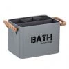 WENKO Panier De Salle De Bains Avec Compartiments Gara, Gris 2 WENKO Panier De Salle De Bains Avec Compartiments Gara, Gris -WENKO Soldes 34737960 1