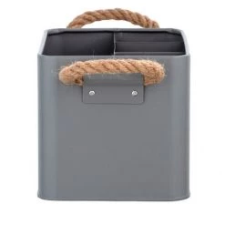 WENKO Panier De Salle De Bains Avec Compartiments Gara, Gris -WENKO Soldes 34737960 3