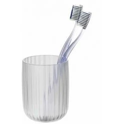 WENKO Porte Brosse à Dent Agropoli, Gobelet Salle De Bain, Plastique Surface Givrée, Ø 7,5x10 Cm, Blanc 7 WENKO Porte Brosse à Dent Agropoli, Gobelet Salle De Bain, Plastique Surface Givrée, Ø 7,5x10 Cm, Blanc -WENKO Soldes 35014616 3