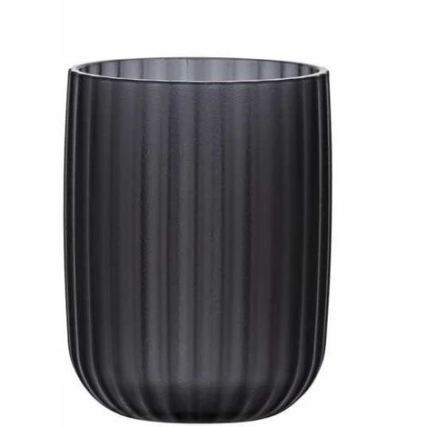 WENKO Porte Brosse à Dent Agropoli, Gobelet Salle De Bain, Plastique Surface Givrée, Ø 7,5x10 Cm, Gris 4 WENKO Porte Brosse à Dent Agropoli, Gobelet Salle De Bain, Plastique Surface Givrée, Ø 7,5x10 Cm, Gris – Image 2