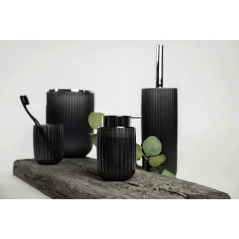 WENKO Porte Brosse à Dent Agropoli, Gobelet Salle De Bain, Plastique Surface Givrée, Ø 7,5x10 Cm, Gris 7 WENKO Porte Brosse à Dent Agropoli, Gobelet Salle De Bain, Plastique Surface Givrée, Ø 7,5x10 Cm, Gris – Image 5