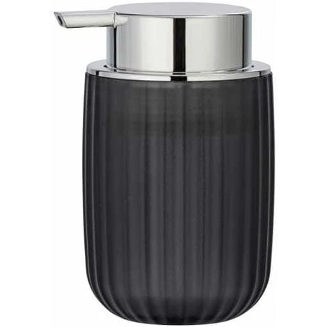 WENKO Distributeur De Savon Liquide Agropoli, Distributeur Savon Rechargeable, Capacité 250 Ml, Plastique Surface Givrée, 7,5x12,5x9 Cm, Gris 3 WENKO Distributeur De Savon Liquide Agropoli, Distributeur Savon Rechargeable, Capacité 250 Ml, Plastique Surface Givrée, 7,5x12,5x9 Cm, Gris