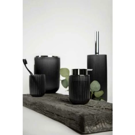 WENKO Distributeur De Savon Liquide Agropoli, Distributeur Savon Rechargeable, Capacité 250 Ml, Plastique Surface Givrée, 7,5x12,5x9 Cm, Gris 7 WENKO Distributeur De Savon Liquide Agropoli, Distributeur Savon Rechargeable, Capacité 250 Ml, Plastique Surface Givrée, 7,5x12,5x9 Cm, Gris – Image 5