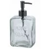 WENKO Distributeur De Savon Liquide "Pure Soap", Capacité 550 Ml, Distributeur De Savon Liquide En Verre, 9,5x20x6 Cm, Transparent 2 WENKO Distributeur De Savon Liquide "Pure Soap", Capacité 550 Ml, Distributeur De Savon Liquide En Verre, 9,5x20x6 Cm, Transparent -WENKO Soldes 35014622 1
