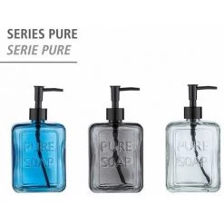WENKO Distributeur De Savon Liquide "Pure Soap", Capacité 550 Ml, Distributeur De Savon Liquide En Verre, 9,5x20x6 Cm, Transparent 11 WENKO Distributeur De Savon Liquide "Pure Soap", Capacité 550 Ml, Distributeur De Savon Liquide En Verre, 9,5x20x6 Cm, Transparent -WENKO Soldes 35014622 5