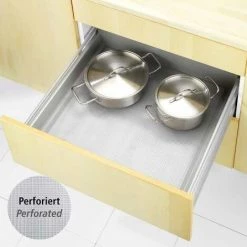 WENKO Tapis Fond De Tiroir Perforé, Tapis Antidérapant Tiroir, Protection Tiroir Cuisine, Prédécoupé, Plastique, 150x50 Cm, Transparent 9 WENKO Tapis Fond De Tiroir Perforé, Tapis Antidérapant Tiroir, Protection Tiroir Cuisine, Prédécoupé, Plastique, 150x50 Cm, Transparent -WENKO Soldes 35014626 3