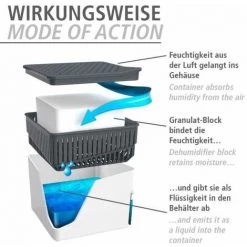 WENKO Recharge Déshumidificateur D'air Cube - Recharge Pour Absorbeur D'humidité 1000 G, Senteur Orange, Chlorure De Calcium, 12x5x12 Cm, Blanc 10 WENKO Recharge Déshumidificateur D'air Cube - Recharge Pour Absorbeur D'humidité 1000 G, Senteur Orange, Chlorure De Calcium, 12x5x12 Cm, Blanc -WENKO Soldes 35014627 4
