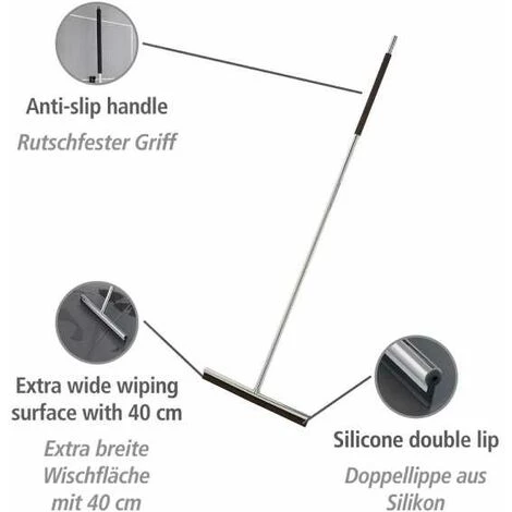 WENKO Raclette Sols Et Fenêtres En Acier Inoxydable Rosole 3 WENKO Raclette Sols Et Fenêtres En Acier Inoxydable Rosole – Image 2