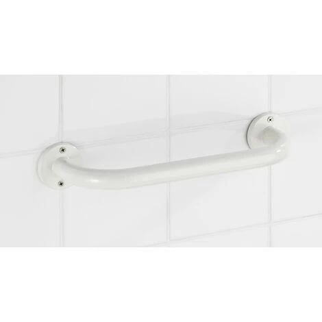 WENKO Barre D'appui à Fixer, Inox, L.36 Cm, Blanc 4 WENKO Barre D'appui à Fixer, Inox, L.36 Cm, Blanc – Image 2