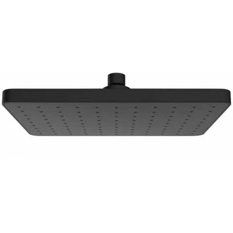 WENKO Tête De Douche Effet Pluie Automatic Cleaning Anticalcaire, Pommeau De Douche Italienne Avec Buses Autonettoyantes, Embout Universel 1/2", Design Carré, Plastique, 25x17 cm, Noir 3 WENKO Tête De Douche Effet Pluie Automatic Cleaning Anticalcaire, Pommeau De Douche Italienne Avec Buses Autonettoyantes, Embout Universel 1/2", Design Carré, Plastique, 25x17 cm, Noir