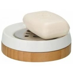 Porte-savon Wenko BAMBOU Céramique Blanc - Blanc