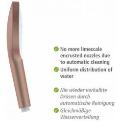 WENKO Pommeau De Douche Automatic Cleaning, Pommeau De Douche Anticalcaire, Avec Buses Autonettoyantes Prévenant L'apparition De Calcaire, Embout Universel 1/2", Plastique, ø12 Cm, Rose - Blanc 11 WENKO Pommeau De Douche Automatic Cleaning, Pommeau De Douche Anticalcaire, Avec Buses Autonettoyantes Prévenant L'apparition De Calcaire, Embout Universel 1/2", Plastique, ø12 Cm, Rose - Blanc -WENKO Soldes 36205270 5