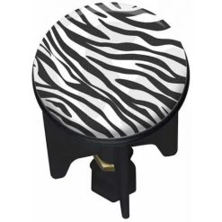 WENKO Bouchon D'évier Pluggy®, Bonde De Lavabo, Wild, Laiton Noir, Ø 3,9 X 6,5 Cm, Noir Zébré