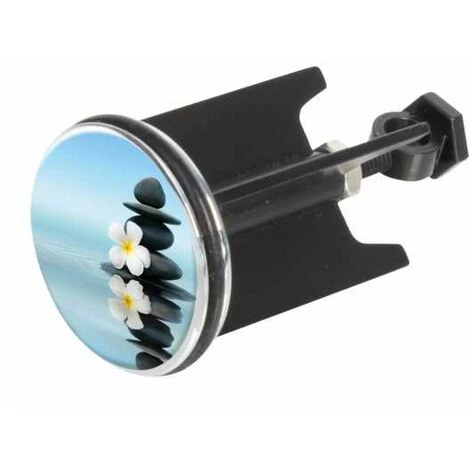 WENKO Bouchon D'évier Pluggy®, Bonde De Lavabo, Saguna, Laiton Noir, Ø 3,9 X 6,5 Cm, Multicolore 4 WENKO Bouchon D'évier Pluggy®, Bonde De Lavabo, Saguna, Laiton Noir, Ø 3,9 X 6,5 Cm, Multicolore – Image 2