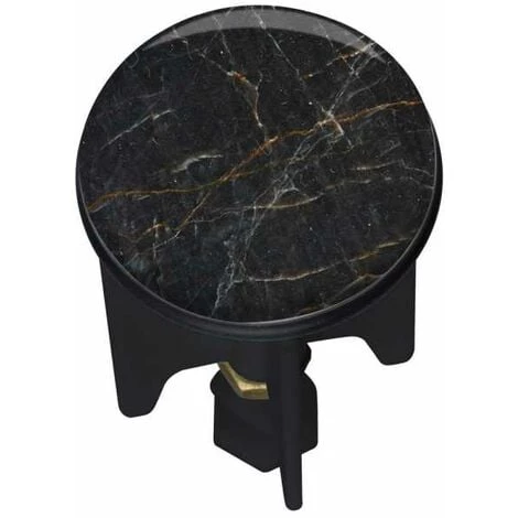WENKO Bouchon D'évier Pluggy®, Bonde De Lavabo, Marble, Laiton Noir, Ø 3,9 X 6,5 Cm, Noir Effet Marbre 3 WENKO Bouchon D'évier Pluggy®, Bonde De Lavabo, Marble, Laiton Noir, Ø 3,9 X 6,5 Cm, Noir Effet Marbre