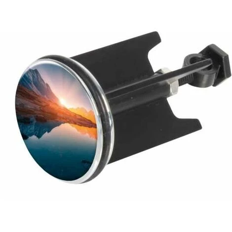 WENKO Bouchon D'évier Pluggy®, Bonde De Lavabo, Ocaso, Laiton Noir, Ø 3,9 X 6,5 Cm, Multicolore 4 WENKO Bouchon D'évier Pluggy®, Bonde De Lavabo, Ocaso, Laiton Noir, Ø 3,9 X 6,5 Cm, Multicolore – Image 2