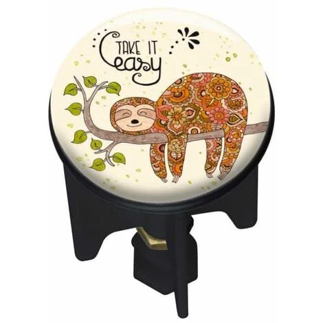 WENKO Bouchon D'évier Pluggy®, Bonde De Lavabo, Take It All, Laiton Noir, Ø 3,9 X 6,5 Cm, Multicolore 3 WENKO Bouchon D'évier Pluggy®, Bonde De Lavabo, Take It All, Laiton Noir, Ø 3,9 X 6,5 Cm, Multicolore