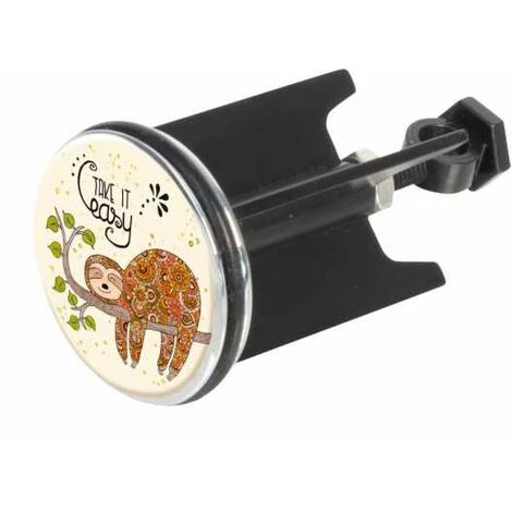 WENKO Bouchon D'évier Pluggy®, Bonde De Lavabo, Take It All, Laiton Noir, Ø 3,9 X 6,5 Cm, Multicolore 4 WENKO Bouchon D'évier Pluggy®, Bonde De Lavabo, Take It All, Laiton Noir, Ø 3,9 X 6,5 Cm, Multicolore – Image 2