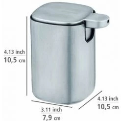 WENKO Distributeur Savon Liquide Alassio, Capacité 230 Ml, Acier Inox, 9,3x39,2x9,3 Cm, Brillant 10 WENKO Distributeur Savon Liquide Alassio, Capacité 230 Ml, Acier Inox, 9,3x39,2x9,3 Cm, Brillant -WENKO Soldes 37022264 4