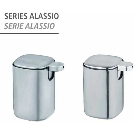 WENKO Distributeur Savon Liquide Alassio, Capacité 230 Ml, Acier Inox, 9,3x39,2x9,3 Cm, Brillant 7 WENKO Distributeur Savon Liquide Alassio, Capacité 230 Ml, Acier Inox, 9,3x39,2x9,3 Cm, Brillant – Image 5