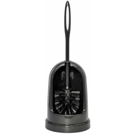 WENKO Brosse WC Standard, Brosse WC Noire Pour Un Nettoyage Efficace De La Cuvette Des WC, Excellent Rapport Qualité/Prix, Plastique Robuste, Ø 14x40 Cm, Noir 4 WENKO Brosse WC Standard, Brosse WC Noire Pour Un Nettoyage Efficace De La Cuvette Des WC, Excellent Rapport Qualité/Prix, Plastique Robuste, Ø 14x40 Cm, Noir – Image 2