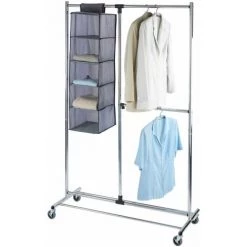 WENKO Porte-vêtements Profissimo - 4 Roulettes - 116 X 188 X 49 - Argent 9 WENKO Porte-vêtements Profissimo - 4 Roulettes - 116 X 188 X 49 - Argent -WENKO Soldes 37395504 4