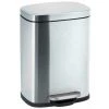 WENKO Poubelle à Pédale Leno Mat Design Avec Frein De Chute "easy Close", Petite Poubelle Salle De Bain Capacité 5L, Acier Inox, 21,5x19x29,5 Cm, Mat 1 WENKO Poubelle à Pédale Leno Mat Design Avec Frein De Chute "easy Close", Petite Poubelle Salle De Bain Capacité 5L, Acier Inox, 21,5x19x29,5 Cm, Mat -WENKO Soldes 37402327 1
